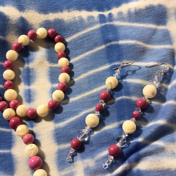 Fuchsia Turquoise, Mother of Pearl Set - Picture 7 of 8